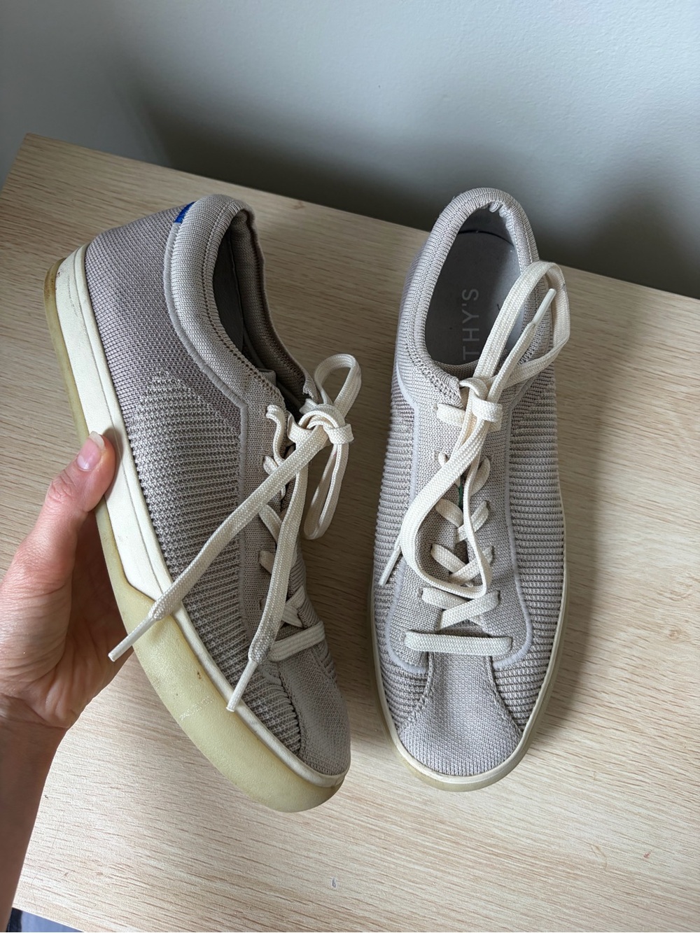Rothy’s Mesh Washable Sneaker in Gray 9 - Picture 3 of 9